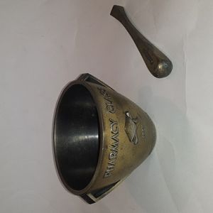 Vintage Brass Mortar and pestle